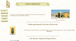 Desktop Screenshot of cortecastelletto.it